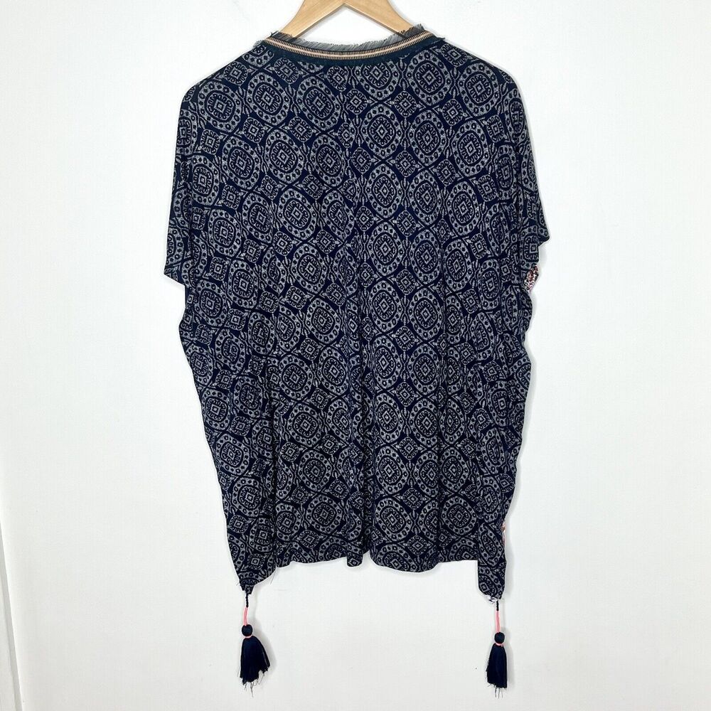 Desigual Patchwork Print Tasseled Sleeveless Top … - image 7